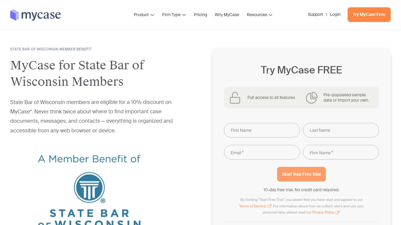 State Bar of Wisconsin - MyCase